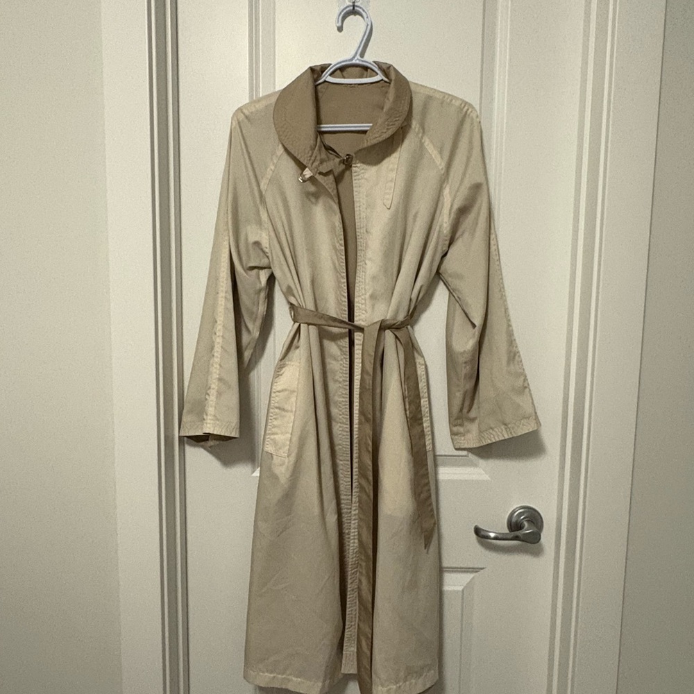 Vintage Double- Side Ware Beige Women's trench coat